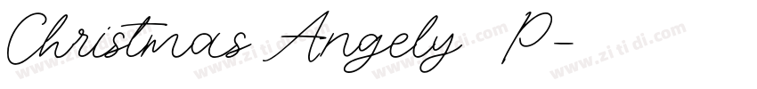 Christmas Angely   P字体转换